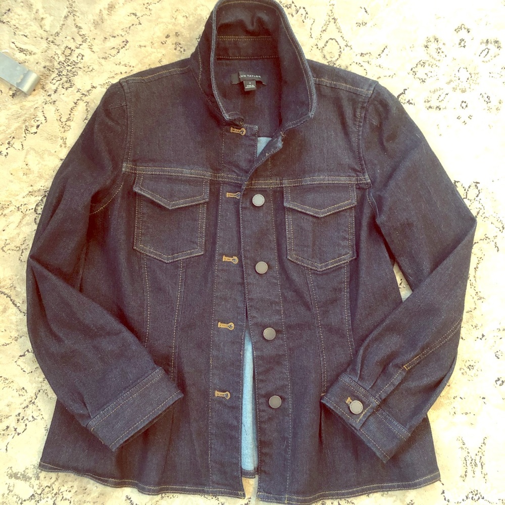 Vintage inspired Denim- peplum jacket